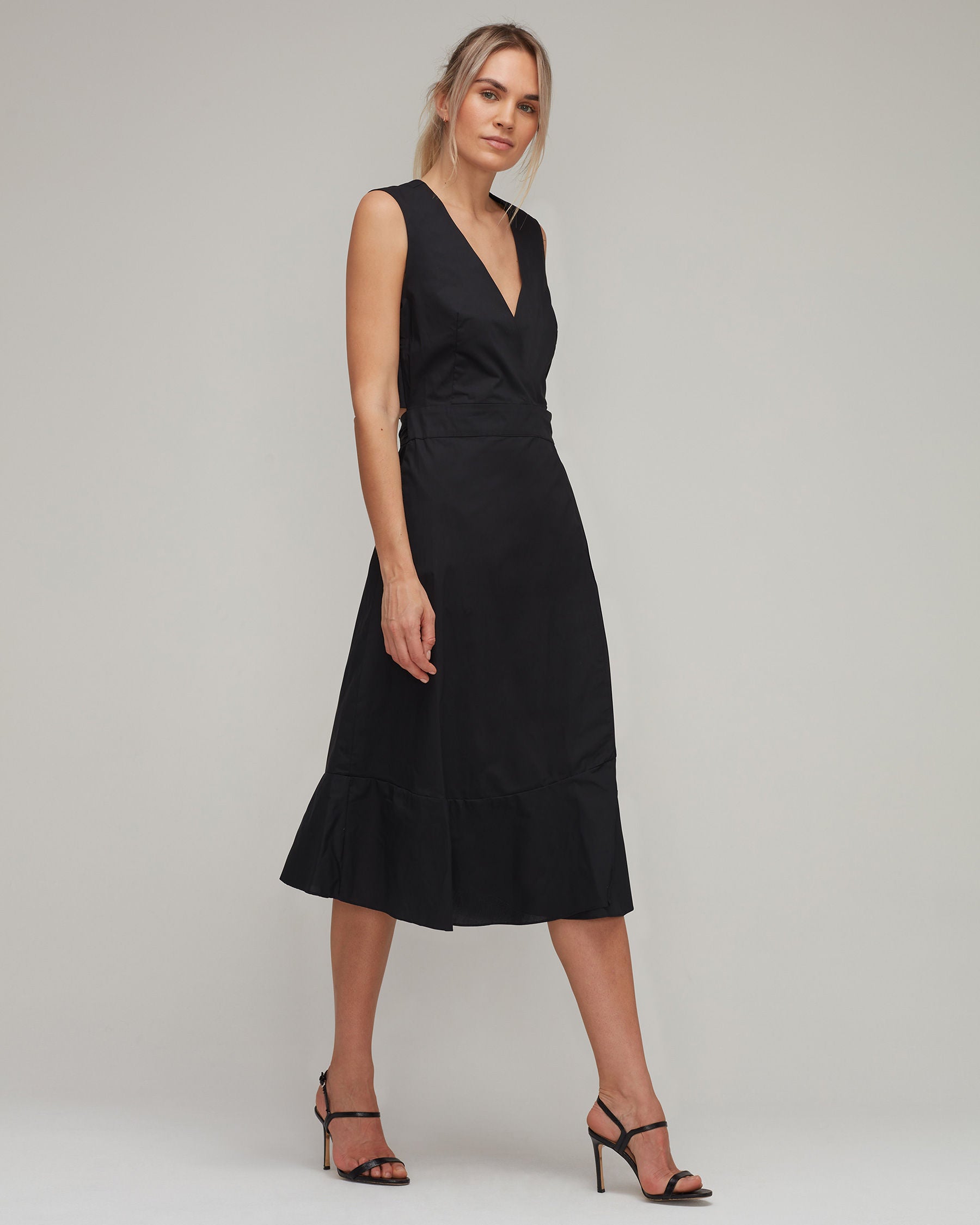 Cotton Tie Back Dress