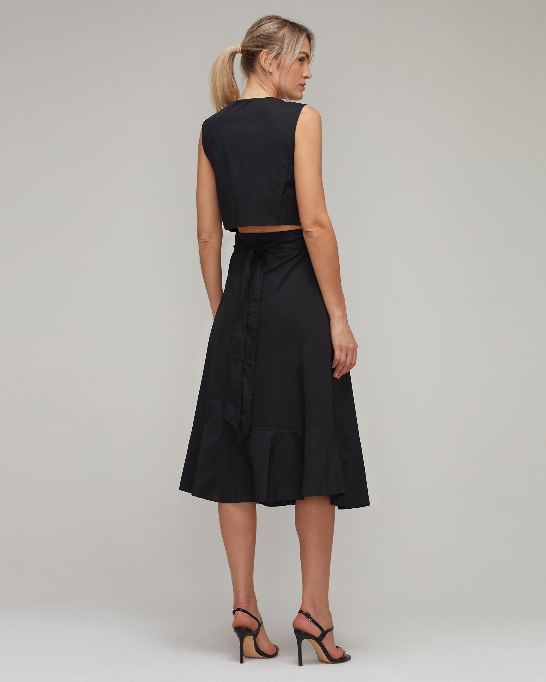 Cotton Tie Back Dress