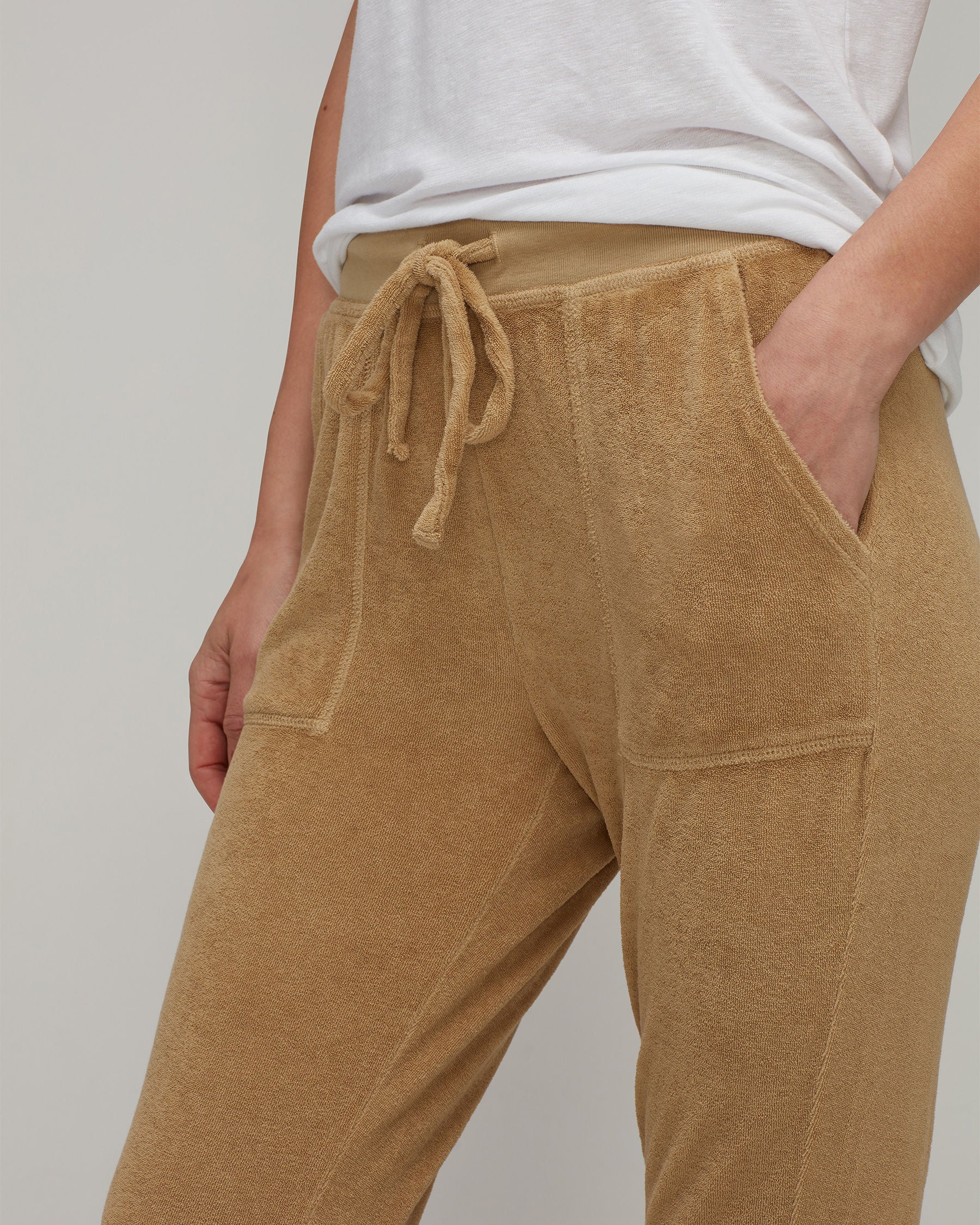 Towel Terry Ribbed Cuff Jogger